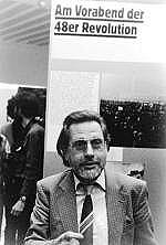 Richard Hiepe beim Kongress der Arbeiterfotografen, Stuttgart 1984